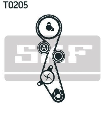 Skf Vkmc 03257 Water Pump Timing Belt Set