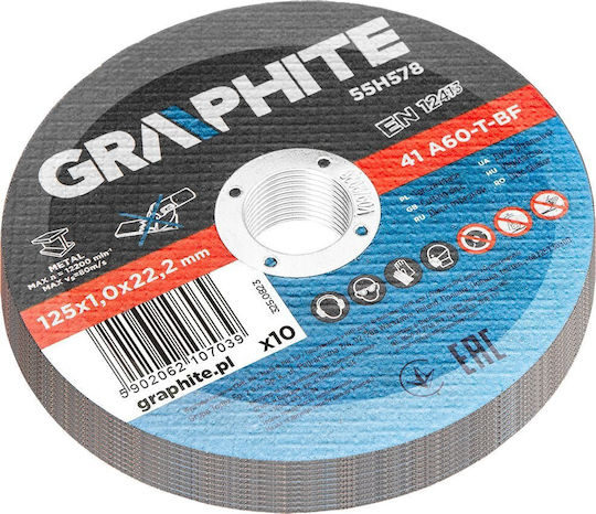 Graphite Schneidscheibe Metall 125mm 10Stück