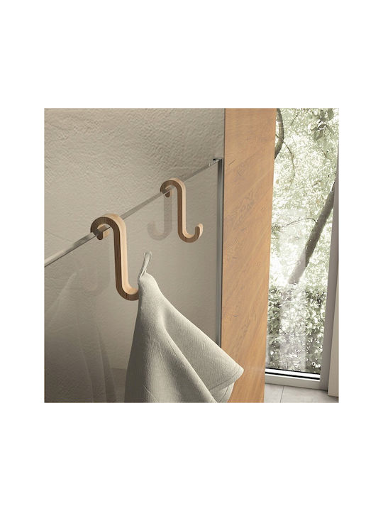 Gedy Single Wall-Mounted Bathroom Hook Silver