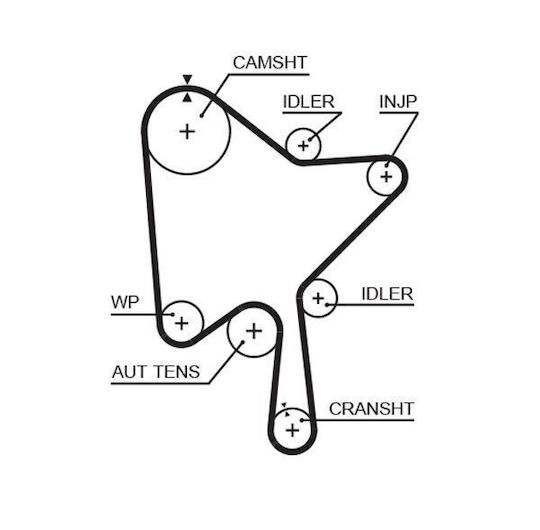 Gates Timing Riemen Kit K015686xs