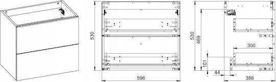 Vidaxl 169357 Elita-jellow Σκελετος Πληρης Πλακα 60 Λευκο Hg Pcv