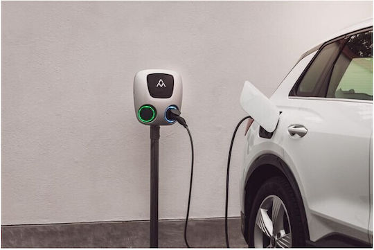 Charge Amps Aura Wall Mounted Three-Phase 2x22kW Charging Station Type 2