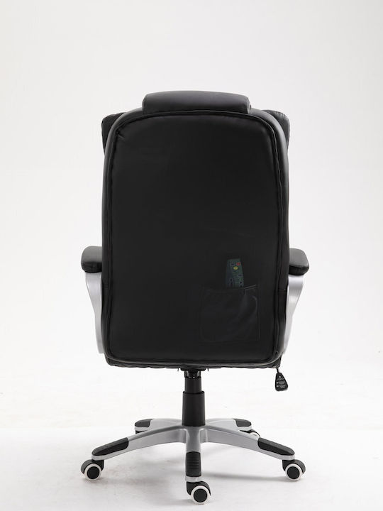 Active Jet Office Chair Massage with Recline and Adjustable Arms Black
