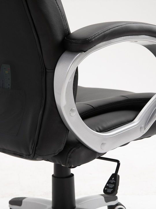 Active Jet Office Chair Massage with Recline and Adjustable Arms Black