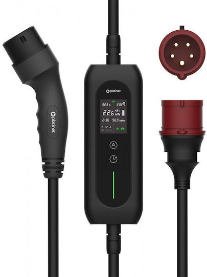 Könner & Söhnen Platinet Portable Three-Phase Charger 22kW with Built-in Cable 5m Type 2