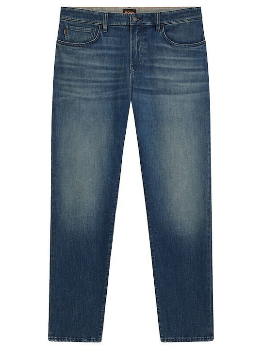 Re.maine Men's Jeans Pants Elastic with Regular Tapered Fit Dark Blue