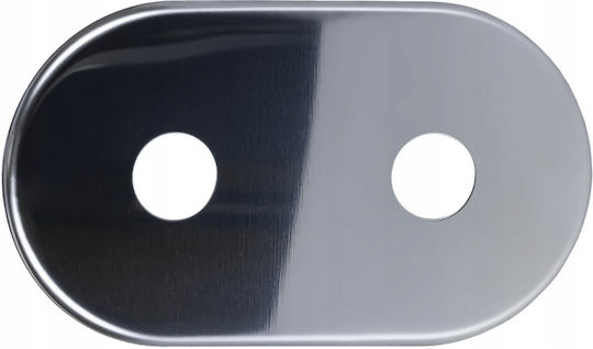 Flache Doppelabdeckplatte Edelstahlventile A Abstand 50 Mm Lochdurchmesser 16 Mm – Fi16 S