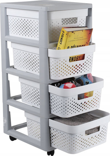Curver Kd Shelf Boden Badezimmerregal Kunststoff 30x36x69cm Gray