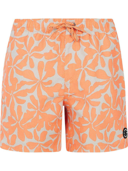 Men's Swimwear Shorts Orange Floral