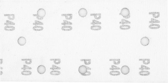 Graphite Sandpaper K40 with Holes 93x185mm Set 5pcs