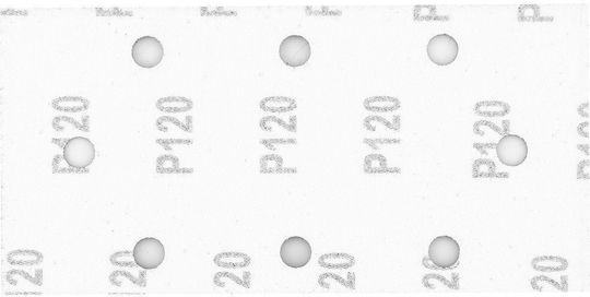 Graphite Sandpaper K120 with Holes 93x185mm Set 5pcs