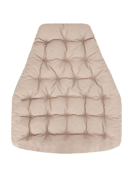 Αδιάβροχο Μαξιλάρι Κούνιας Κήπου με Πλάτη Beige 100x120εκ.