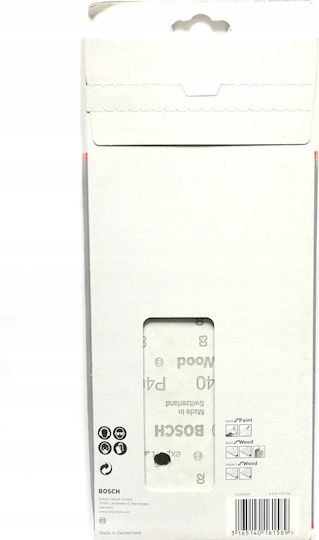Bosch Foaie de șlefuire pentru șlefuitor orbital K40 115mmx280mm Set 10buc