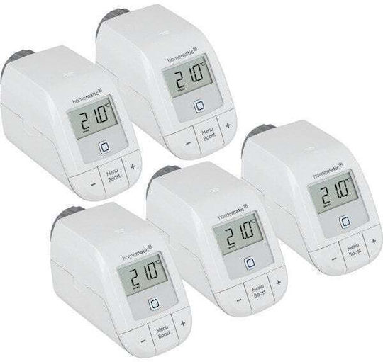 HomeMatic Electronic Thermostatic Radiator Valve with Wi-Fi for Radiator Body 5pcs
