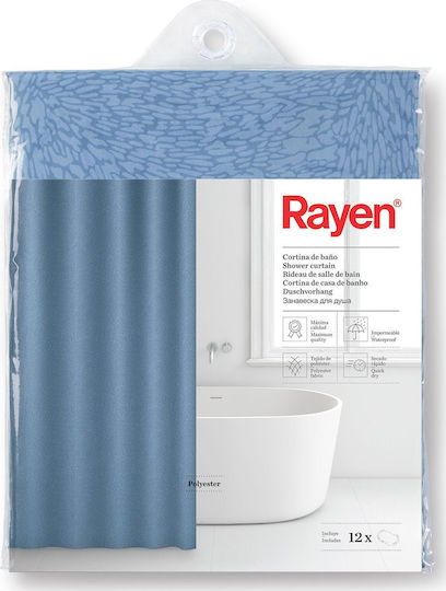 Rayen Duschvorhang Stoff 180x200cm Blue