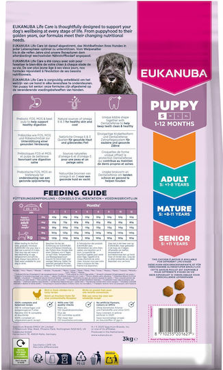 Eukanuba 3kg Dry Food for Small Breed Puppies with Chicken
