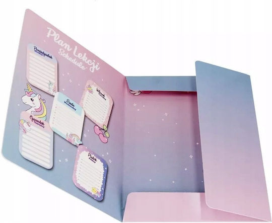 A4 Unicorn Folder Elastic Stk Fol10/100