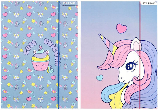 A4 Unicorn Folder Elastic Stk Fol10/100