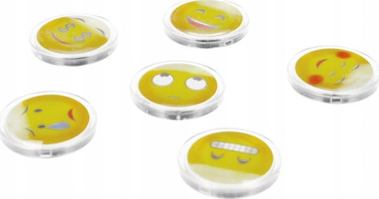 Whiteboard Magnets 33mm 6pcs Emotions Starpak