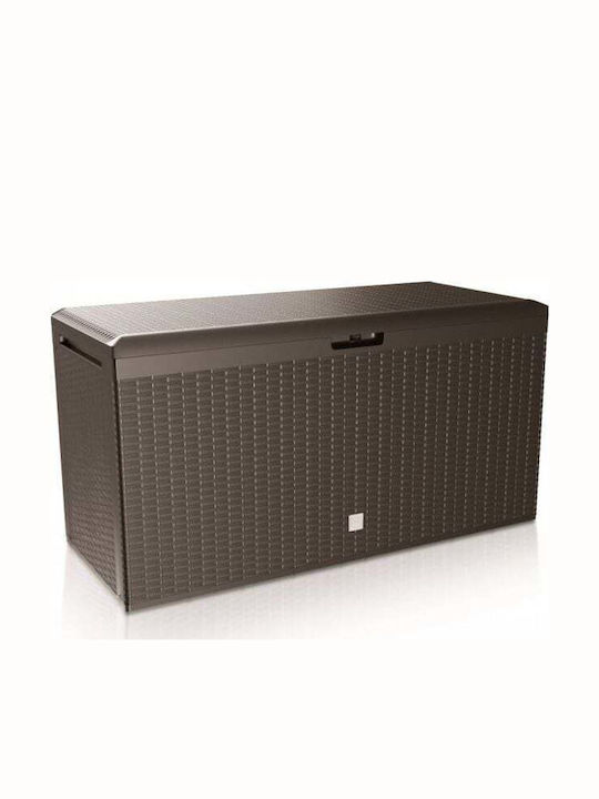 Prosperplast Außenlagerbox Plus Umbra Kunststoff 290Es Braun L114xB47xH59.4cm