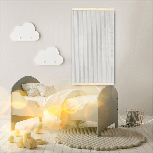 Trio Lighting Infrarot-Heizpaneele Wand Metallisch 430W Transparent 57x100cm