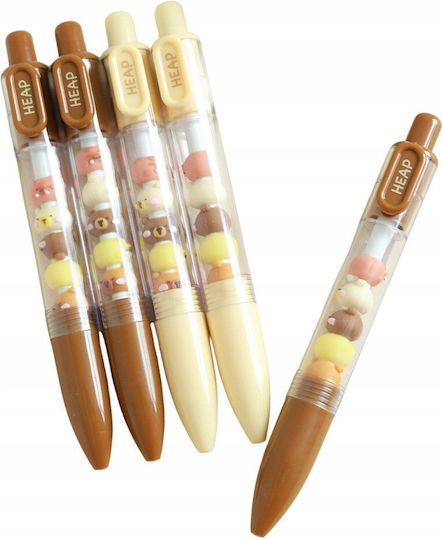 Pens Figures Capybara Brown Beige Black Refill