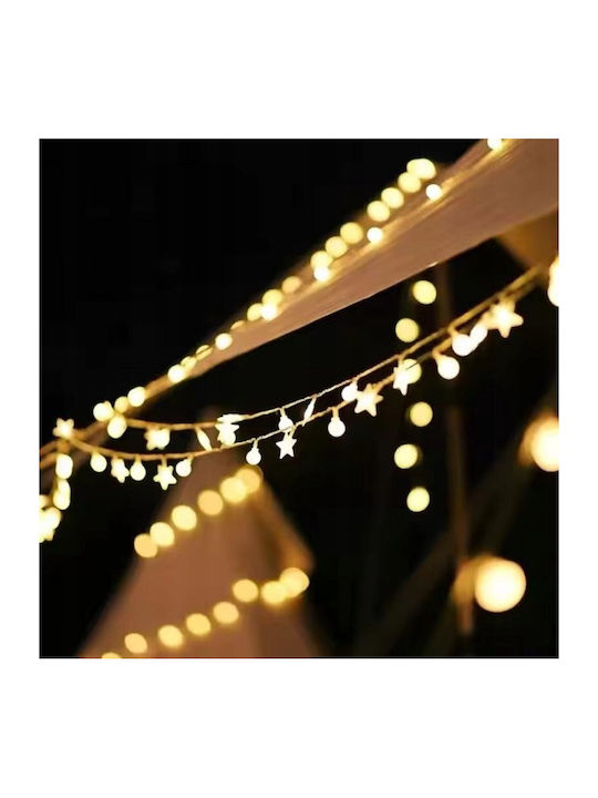 10 Lights LED 1.5m. Warm White USB in String 1pcs