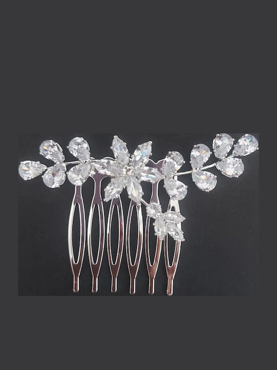 Bridal Hair Comb Zircon 3/6.5 Cm