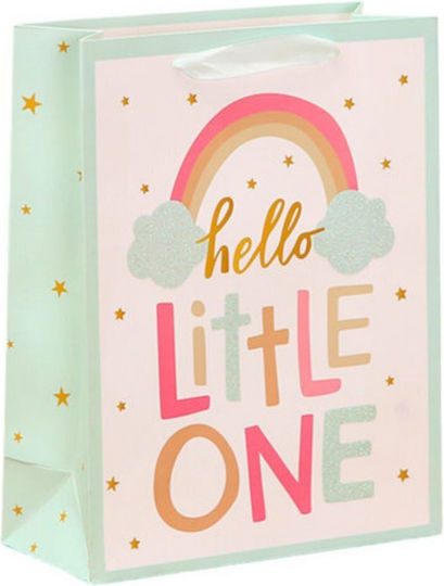Lean Toys Hello Baby Little One Gift Wrapping Bag 12x10cm Various Designs or Colors