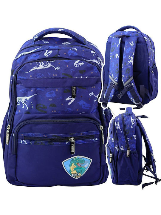 Dinosaur Schulranzen T-Rex Patch Marine Brustgurt 20l