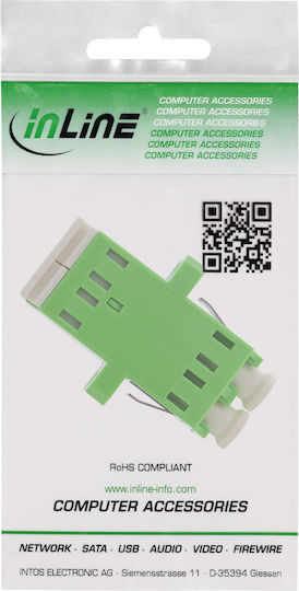 InLine Fiber Optic Adapter LC-LC SMF 1 Piece