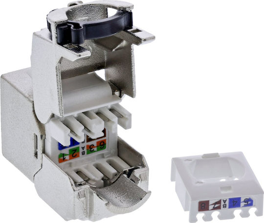 Inline Inline Keystone RJ45 Socket Slim Snap-in Cat.8.1 Integrated Cable Tie