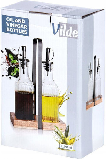 Vilde Σετ Λαδόξιδο Γυάλινο με Ροή 190ml