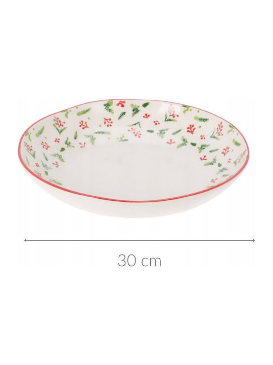 Home Styling Collection Χριστουγεννιάτικο Μπολ Κεραμικό Ø 30 Εκ