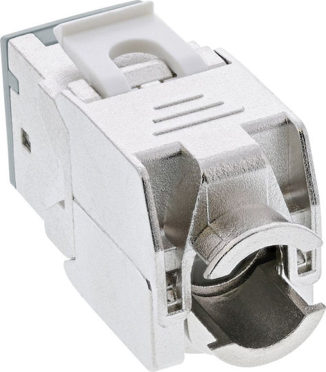 Inline 8pcs Pack Inline Keystone RJ45 Jack Shielded Cat.6a Grey