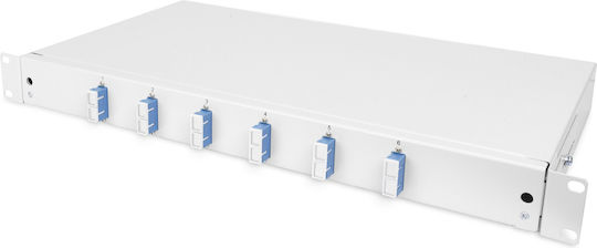Digitus Fiber Optic Splice Box 1u Equipped 6x Sc Dx Os2 Gray