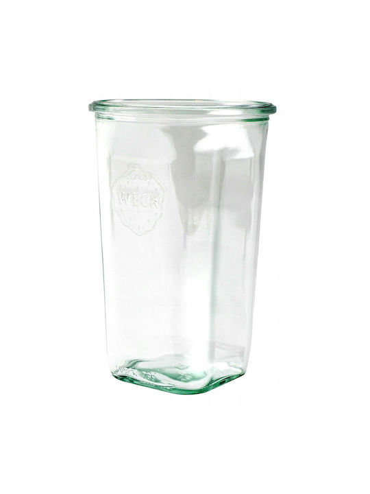 Weck Set of 6 General Use Transparent Glass Jars with Lid 795ml 6 Pieces