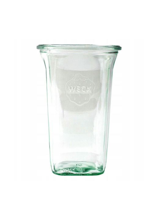 Weck Set of 6 General Use Transparent Glass Jars with Lid 795ml 6 Pieces