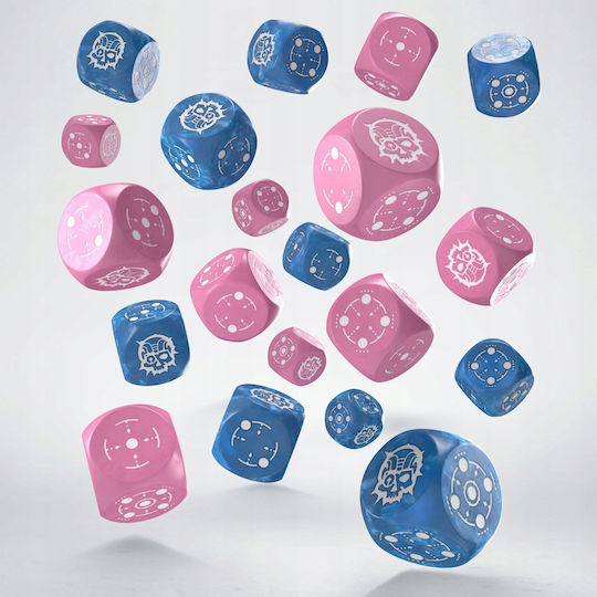 Solid Dice D6 Celownik Blue Pink