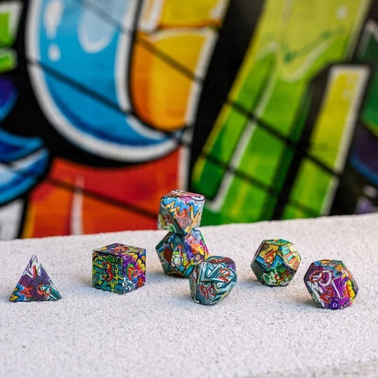 Full Art Dice Set Graffiti
