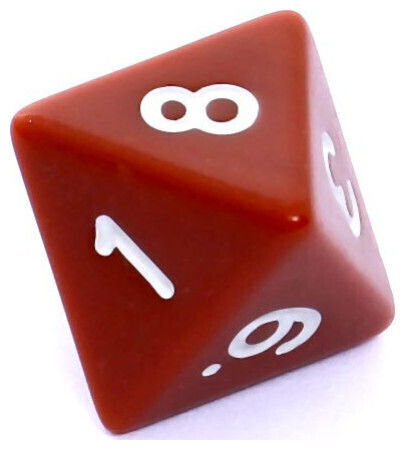 Rebel RPG Dice Set Matte Brown 106194