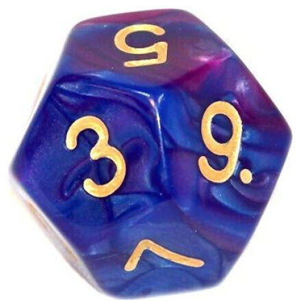 Rebel RPG Dice Set Two-Tone Dark Blue-Purple