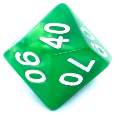 Rebel Rpg Dice Set Two-Tone Green-Yellow 106471