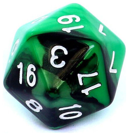 Σετ Ζαριών Rebel Rpg Δίχρωμα Πράσινο-μαύρα 106476