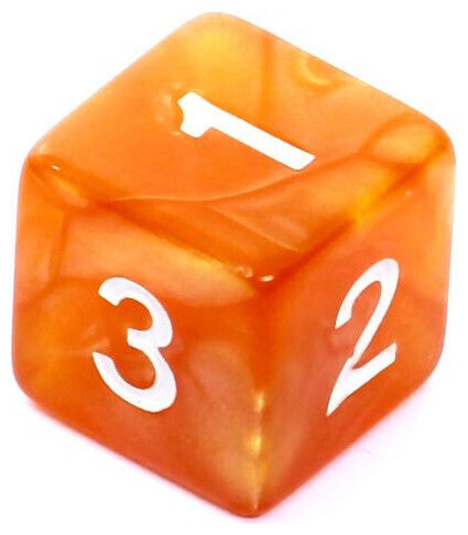 Rpg Rebel Dice Set Pearl Dark Yellow White Numbers