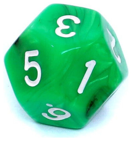 Σετ Ζαριών Rebel Rpg Δίχρωμα Πράσινο-μαύρα 106476