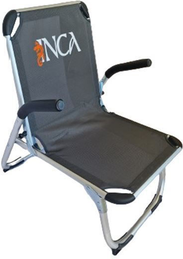 Inca Small Chair Beach Aluminium with High Back Gray