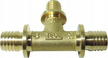 Tece Reducing Tee 16x20x16mm Brass 710504