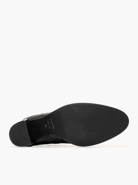 Leather Women's Ankle Boots Black