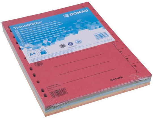 Donau Divider Cardboard A4 235x300mm 1-10 1 Pack